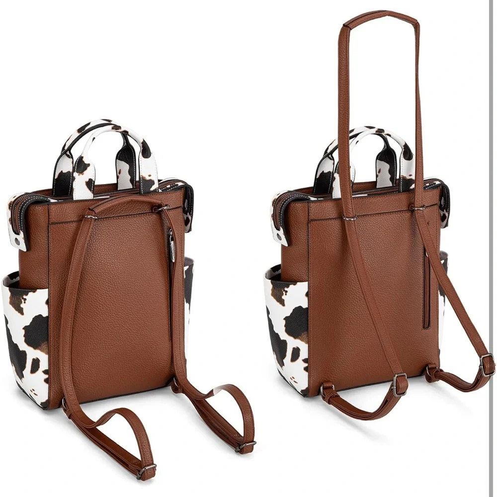 Wrangler Brown Cow Print Backpack